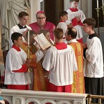 Bishop Olson at Fort Worth Latin Mass Community